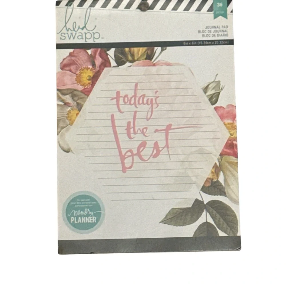 Heidi Swapp Pink Floral Journal Pad
